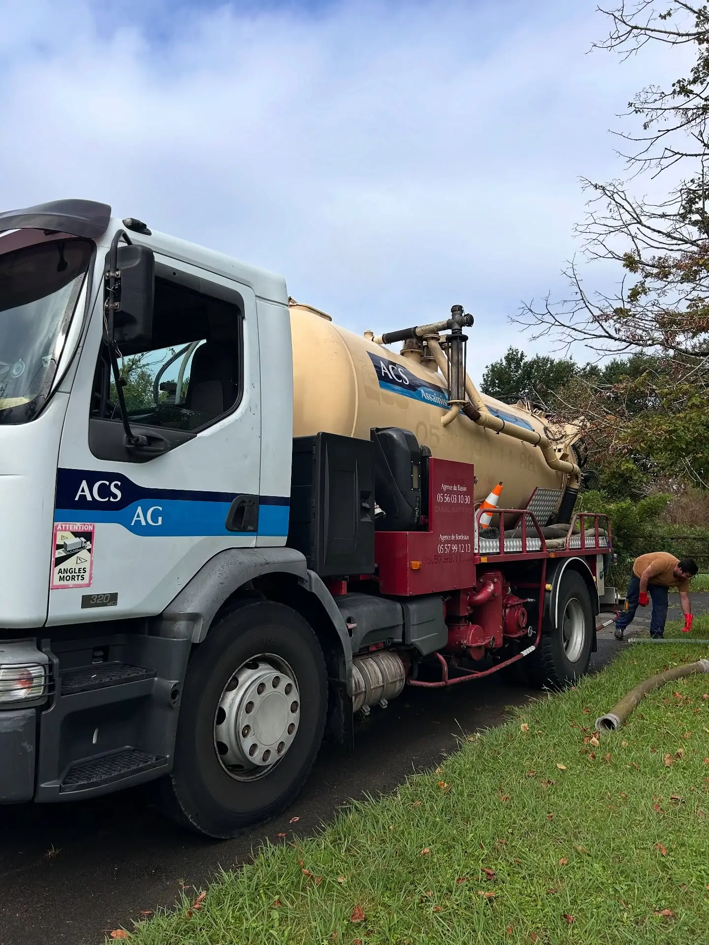 Camion AG Bassin - entretien bac à graisse Bassin d'Arcachon
